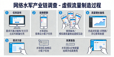 网络水军产业链调查 - 虚假流量制造过程
